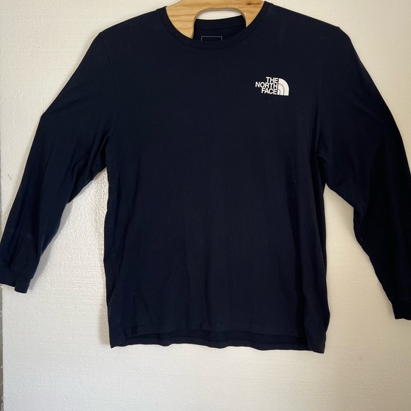 The North Face Mens T-Shirt long sleeves, navy never stop exploring 2XL Tall - Picture 2 of 7